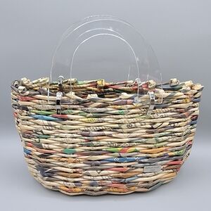 Recycled Planet Store Newspaper Handbag Purse